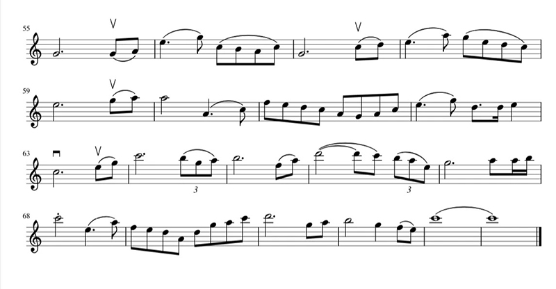 《我愛你中國(guó)》小提琴